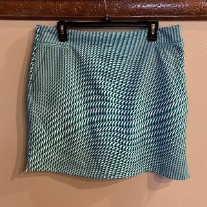 EP PRO women’s GOLF SKORTS green blue white OPTICAL WAVE Print size 12
